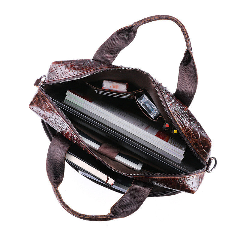 Nova Jewel Executive Cowhide Computer Bag - Genuine Leather for Professionals