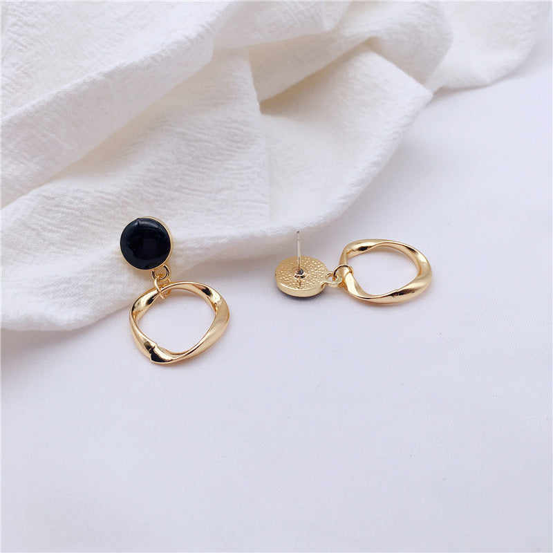 French Irregular Oil Drop Ring