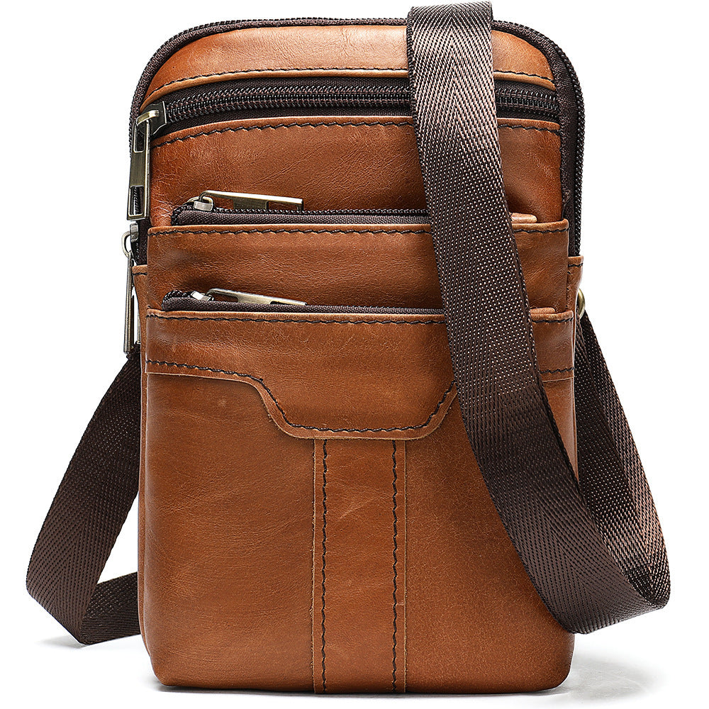 Nova Jewel Heritage Vintage Cowhide Messenger Bag - Genuine Leather