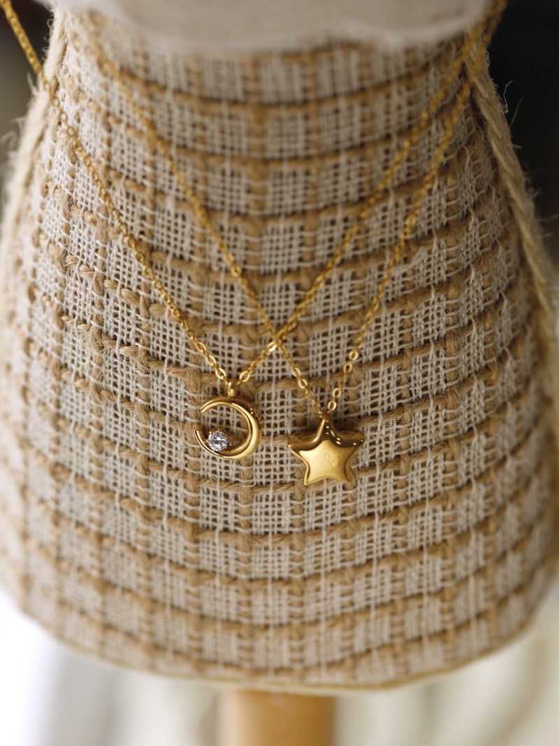 Simple Titanium Steel 18K Gold Plating Non-fading Necklace