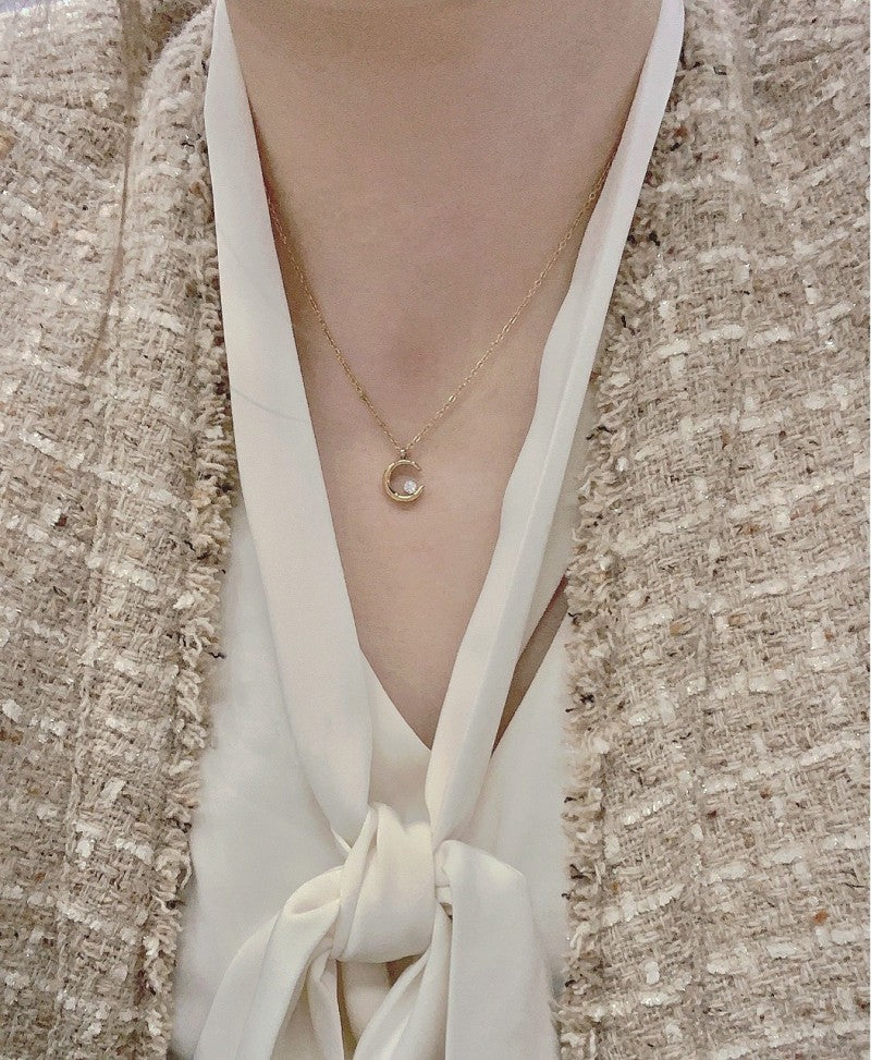 Simple Titanium Steel 18K Gold Plating Non-fading Necklace
