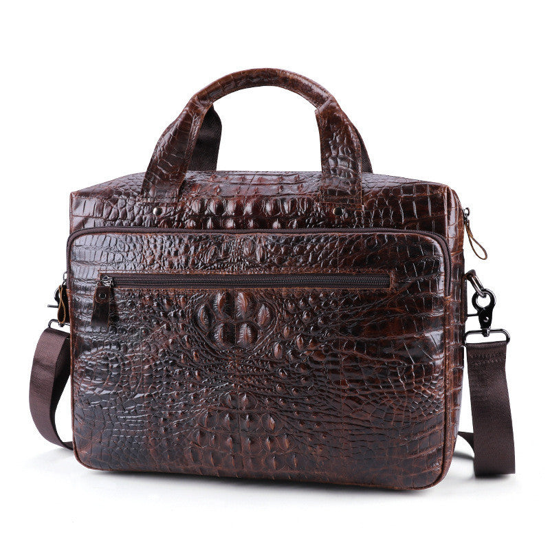 Nova Jewel Executive Cowhide Computer Bag - Genuine Leather for Professionals