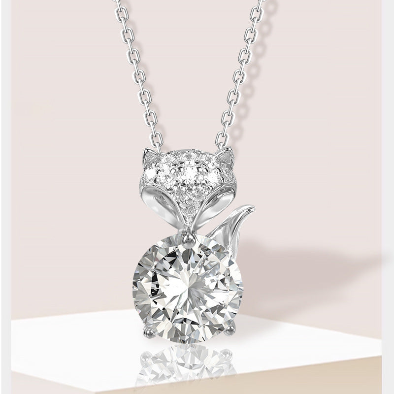 Moissanite Fox Non-fading Clavicle Chain
