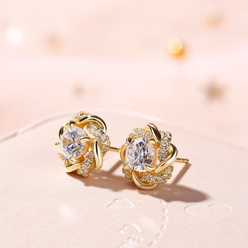 Classic Style Flower Earrings