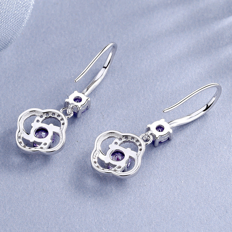 S925 Sterling Silver Earrings Elegant Long
