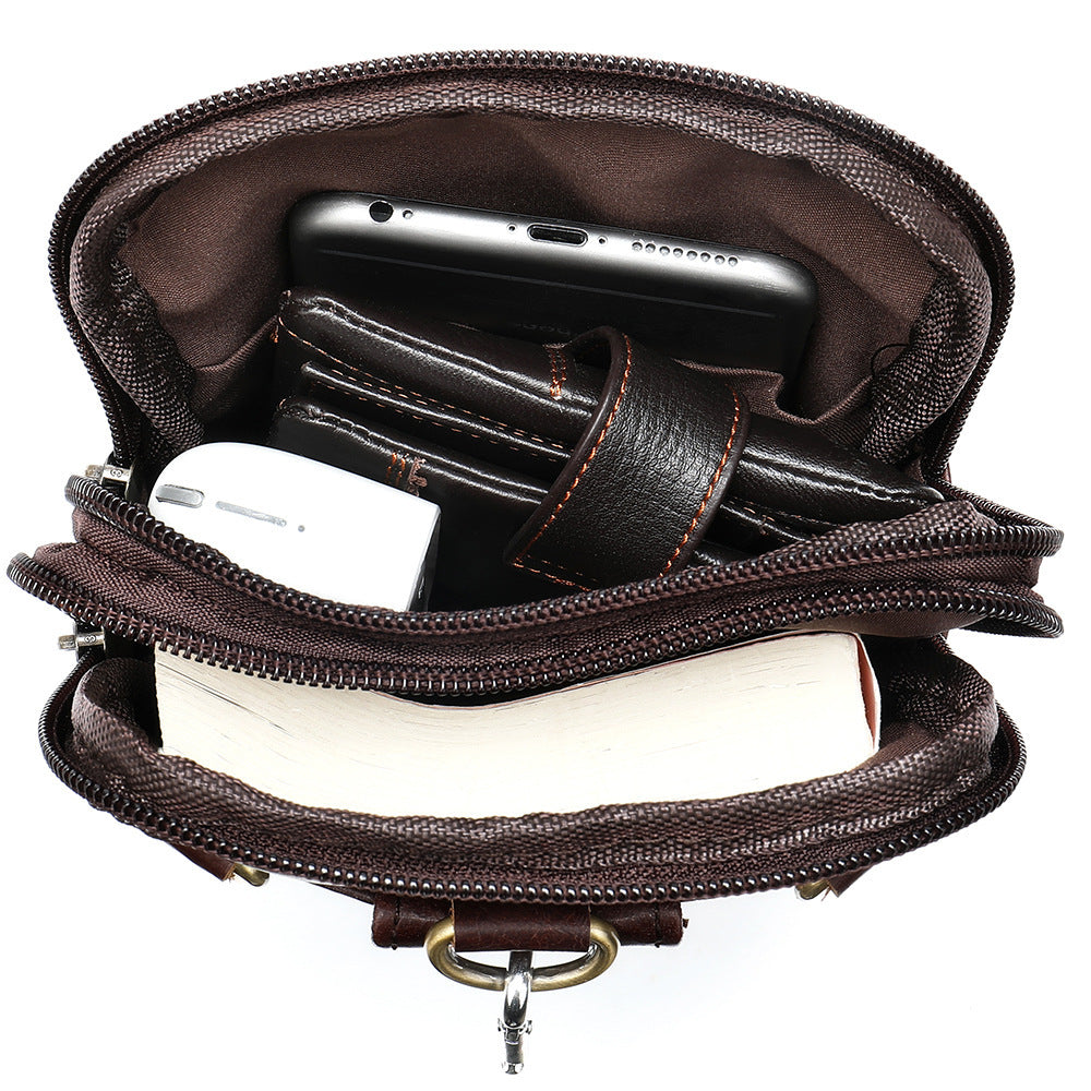 Nova Jewel Heritage Vintage Cowhide Messenger Bag - Genuine Leather