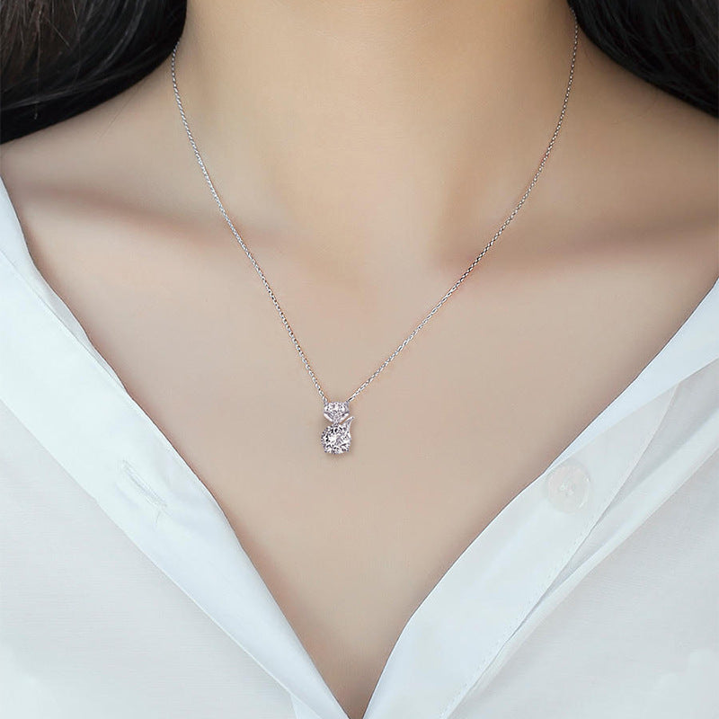 Moissanite Fox Non-fading Clavicle Chain