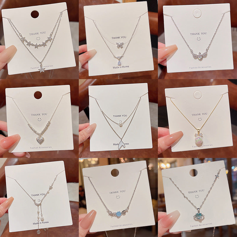 South Korea Light Luxury Minority Titanium Steel Necklace