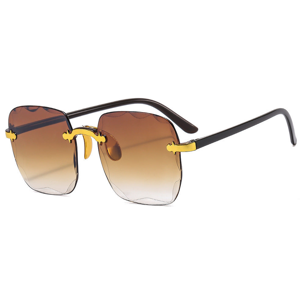 Rimless Square Sunglasses For Women