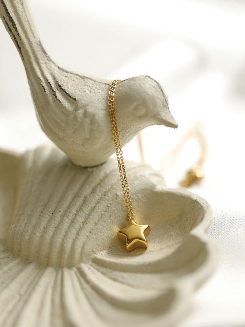 Simple Titanium Steel 18K Gold Plating Non-fading Necklace