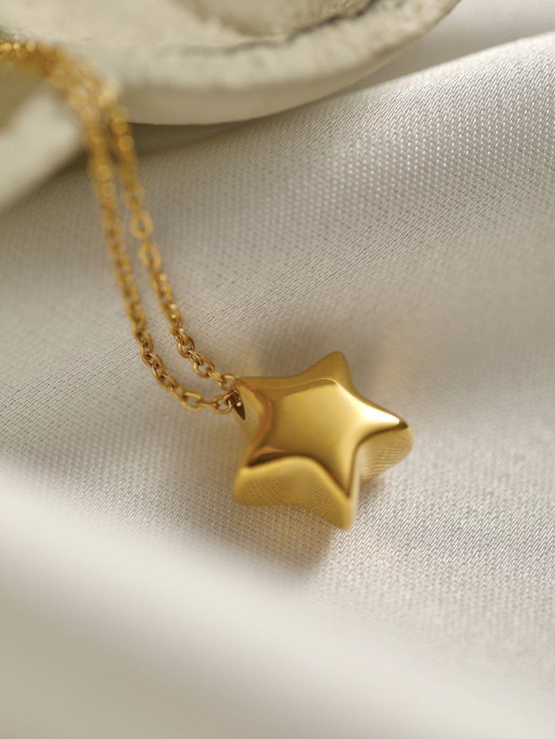 Simple Titanium Steel 18K Gold Plating Non-fading Necklace