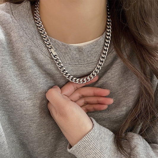 Cuban Link Chain Non-fading Titanium Steel Necklace