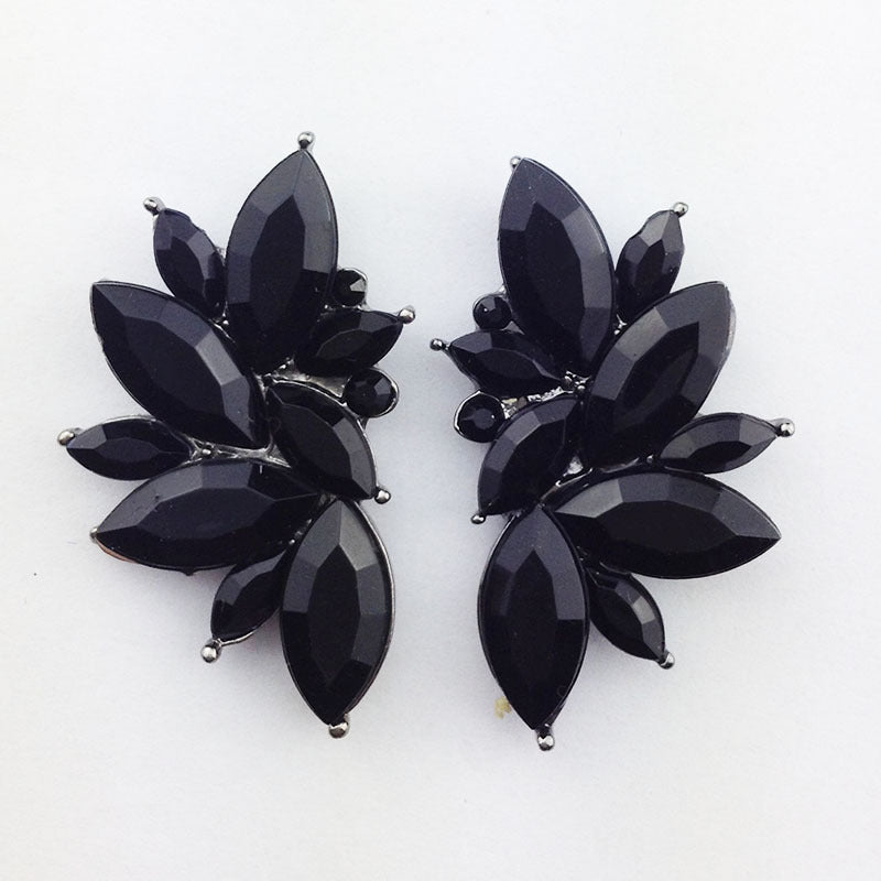 Diamond circle matte earrings earrings Japan and South Korea simple charm full diamond fashion wild earrings
