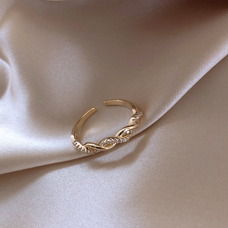 Woven Twist Open Ring