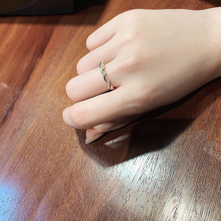 Woven Twist Open Ring