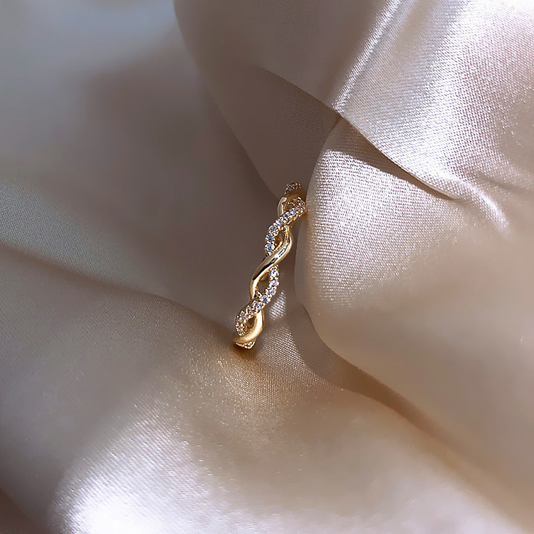 Woven Twist Open Ring