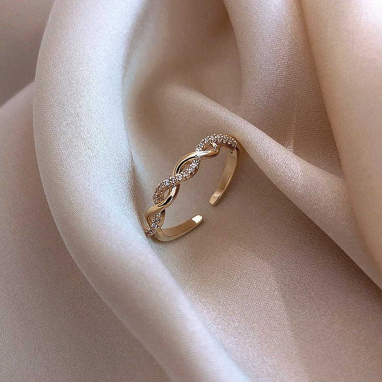 Woven Twist Open Ring