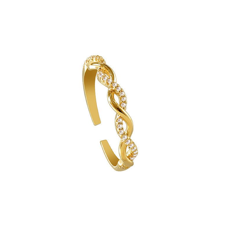 Woven Twist Open Ring