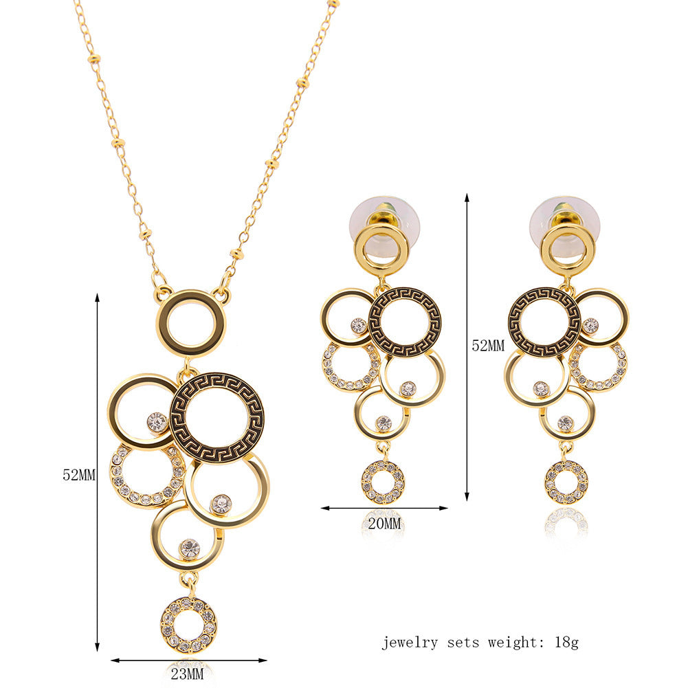 18K Gold Jewelry Set