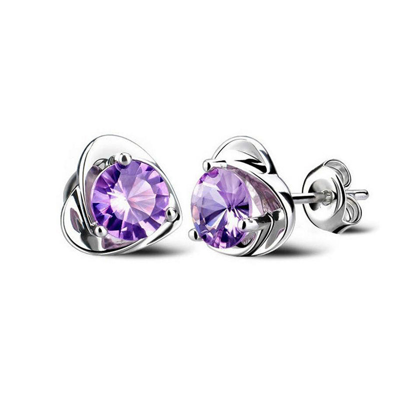 S925 Silver Needle Personality Flower Earrings   Non-fading Earline