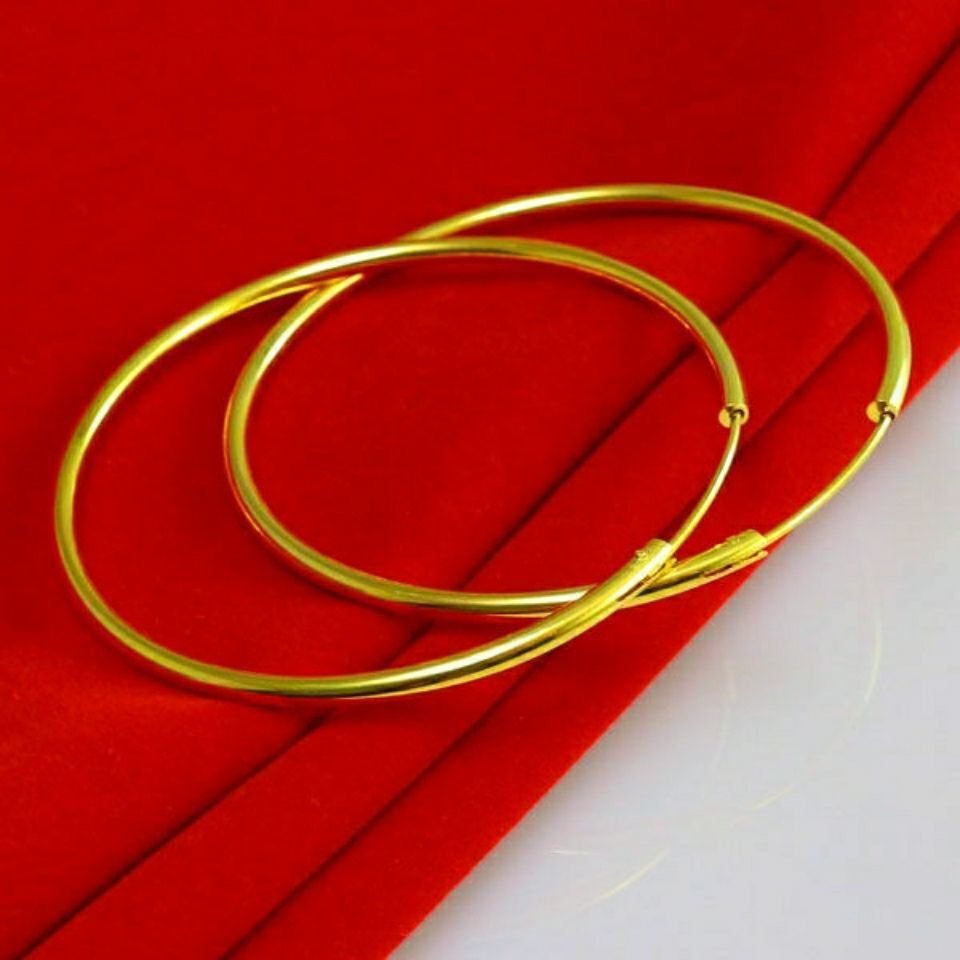 Non-fading Anti-allergy Earrings Gold-plated Big Ear Ring