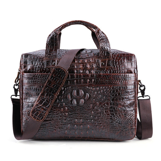 Nova Jewel Executive Cowhide Computer Bag - Genuine Leather for Professionals