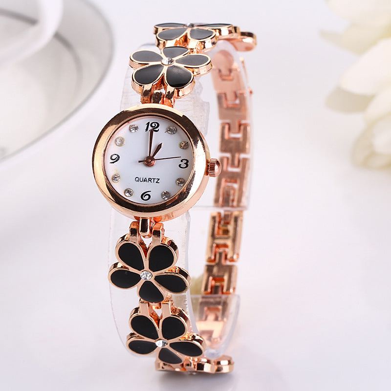 Luxury Casual Fashion Bracelet Flower Strap Watch
