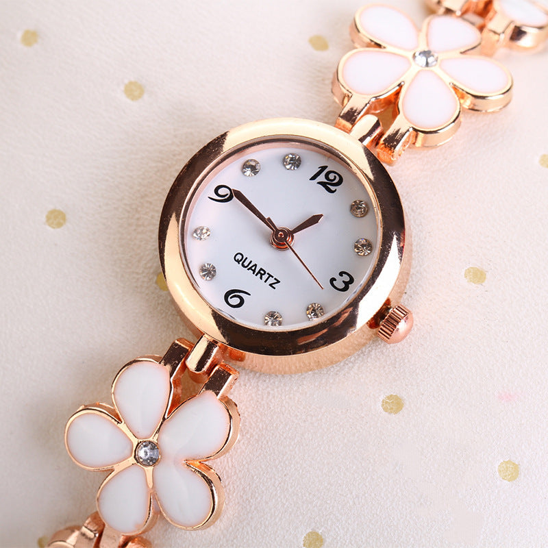 Luxury Casual Fashion Bracelet Flower Strap Watch