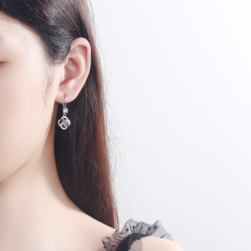 S925 Sterling Silver Earrings Elegant Long