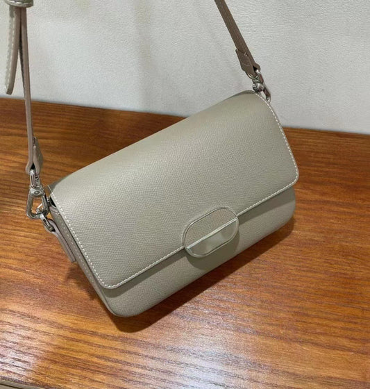 Blossom Cowhide Shoulder Bag - Elegant Leather Bag for Women