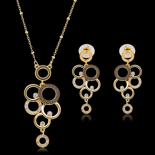 18K Gold Jewelry Set