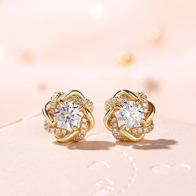 Classic Style Flower Earrings