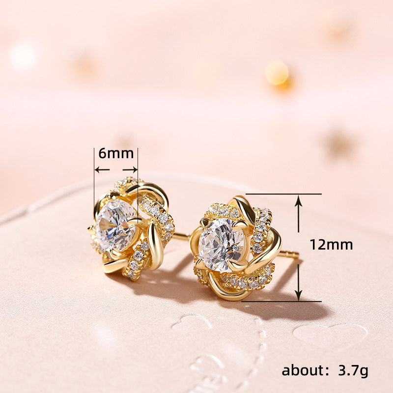 Classic Style Flower Earrings