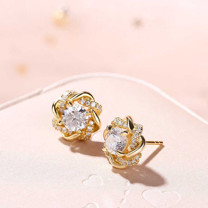 Classic Style Flower Earrings
