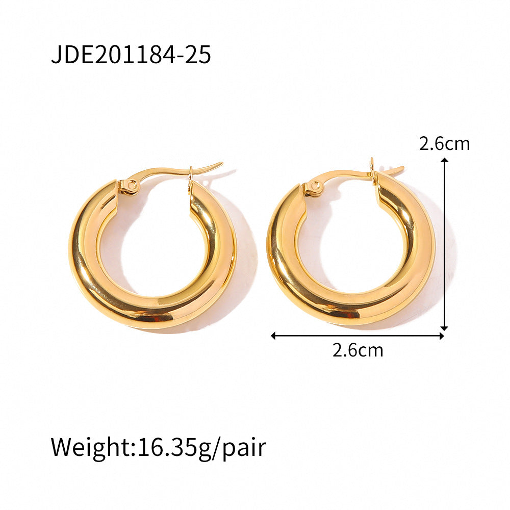 Women's Fashionable French Circle Non-fading Earrings