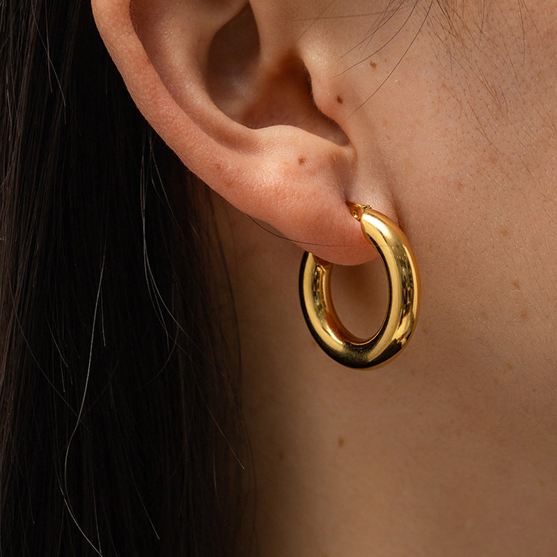 Women's Fashionable French Circle Non-fading Earrings