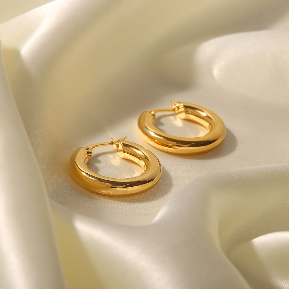Women's Fashionable French Circle Non-fading Earrings