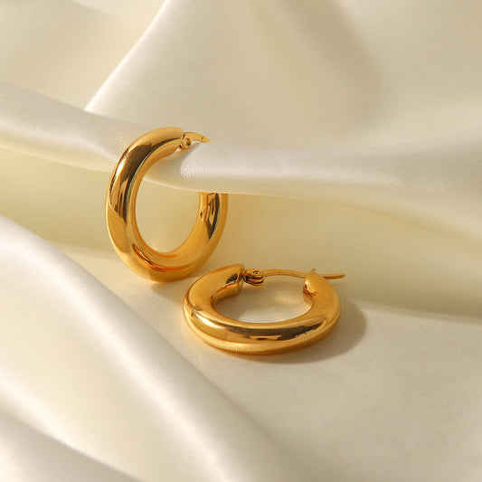 Women's Fashionable French Circle Non-fading Earrings