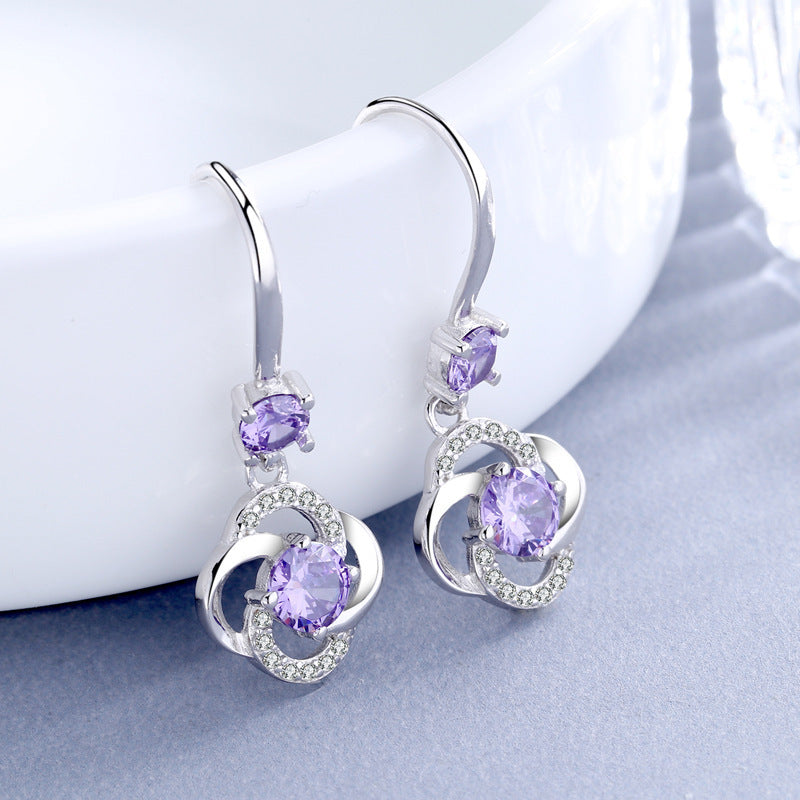 S925 Sterling Silver Earrings Elegant Long