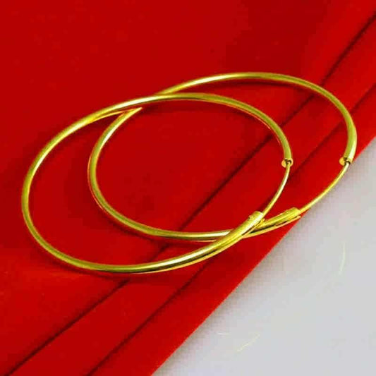 Non-fading Anti-allergy Earrings Gold-plated Big Ear Ring