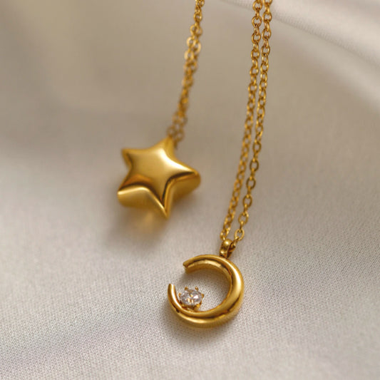 Simple Titanium Steel 18K Gold Plating Non-fading Necklace